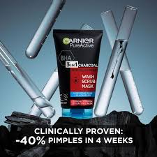 Garnier Pure Active Intensive 3 in 1 Charcoal 150ml